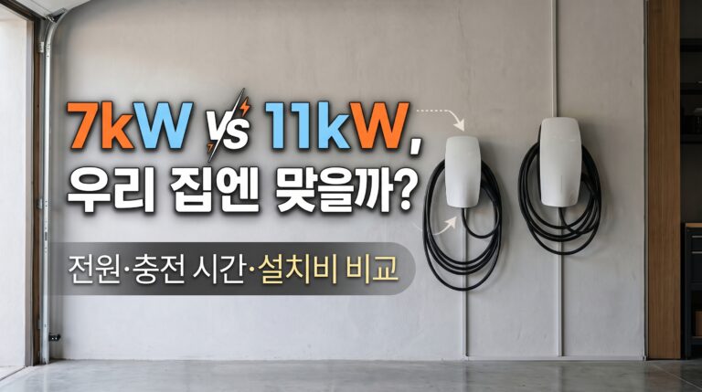 7kW vs 11kW, 우리 집엔 뭐가 맞을까?